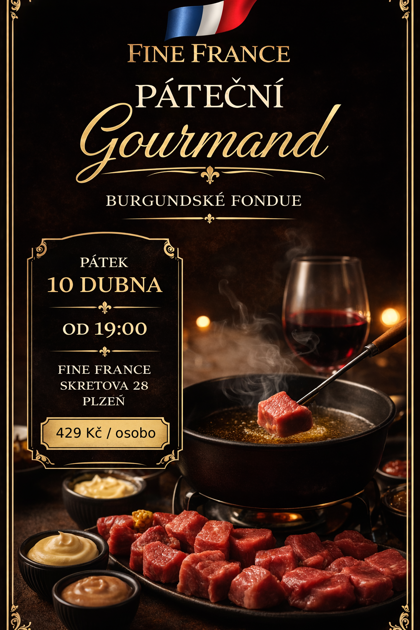 Pátek 10. dubna: Fondue Bourguignonne